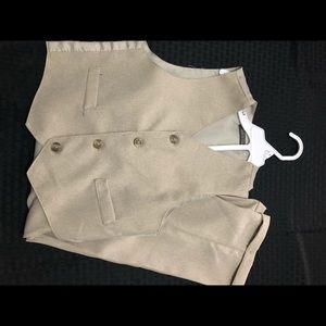 Dressy khaki vest and pant